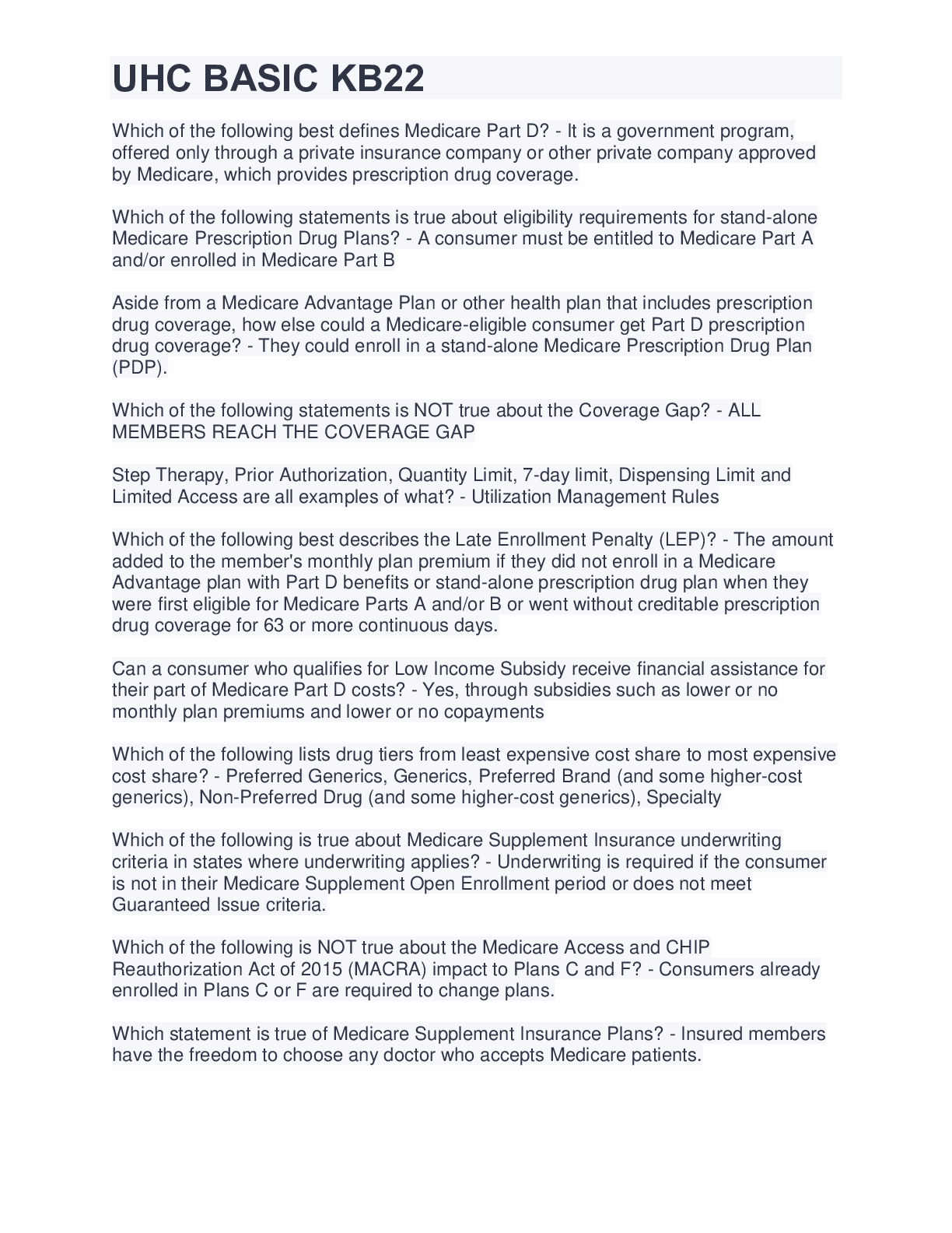 Preview image for UHC BASIC KB22